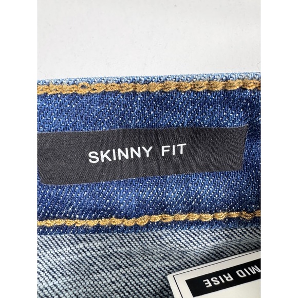 Judy Blue Mid Rise Skinny Fit Distressed Ripped Blue Jeans‎ Womens Size 3/26 NWT - Picture 8 of 11